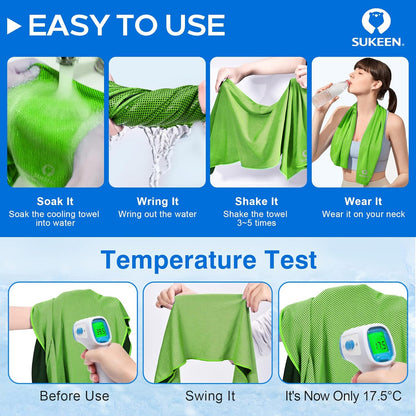 4 Pack Cooling Towels 