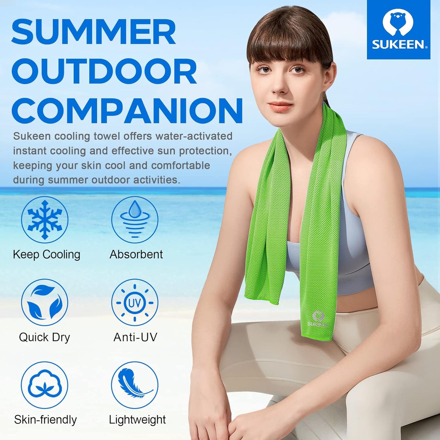 4 Pack Cooling Towels 