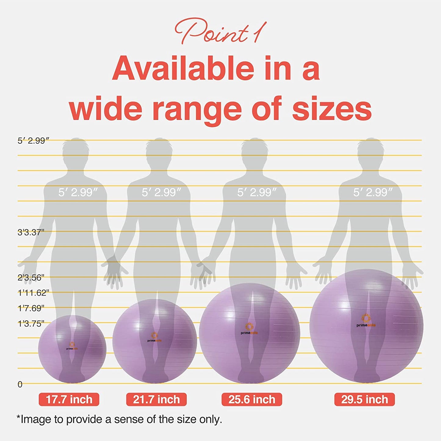 Exercise Ball for Balance Stability Fitness Workout Gym, also helps with Pregnancy