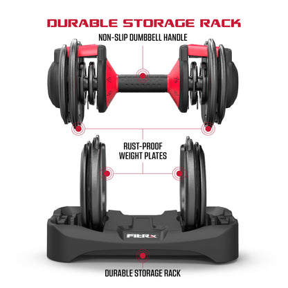 Smartbell 9-in-1 Adjustable Dumbbell Set, 25 lbs