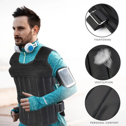  Weighted Vest Jacket Sand Clothing for Running and Fitness Training