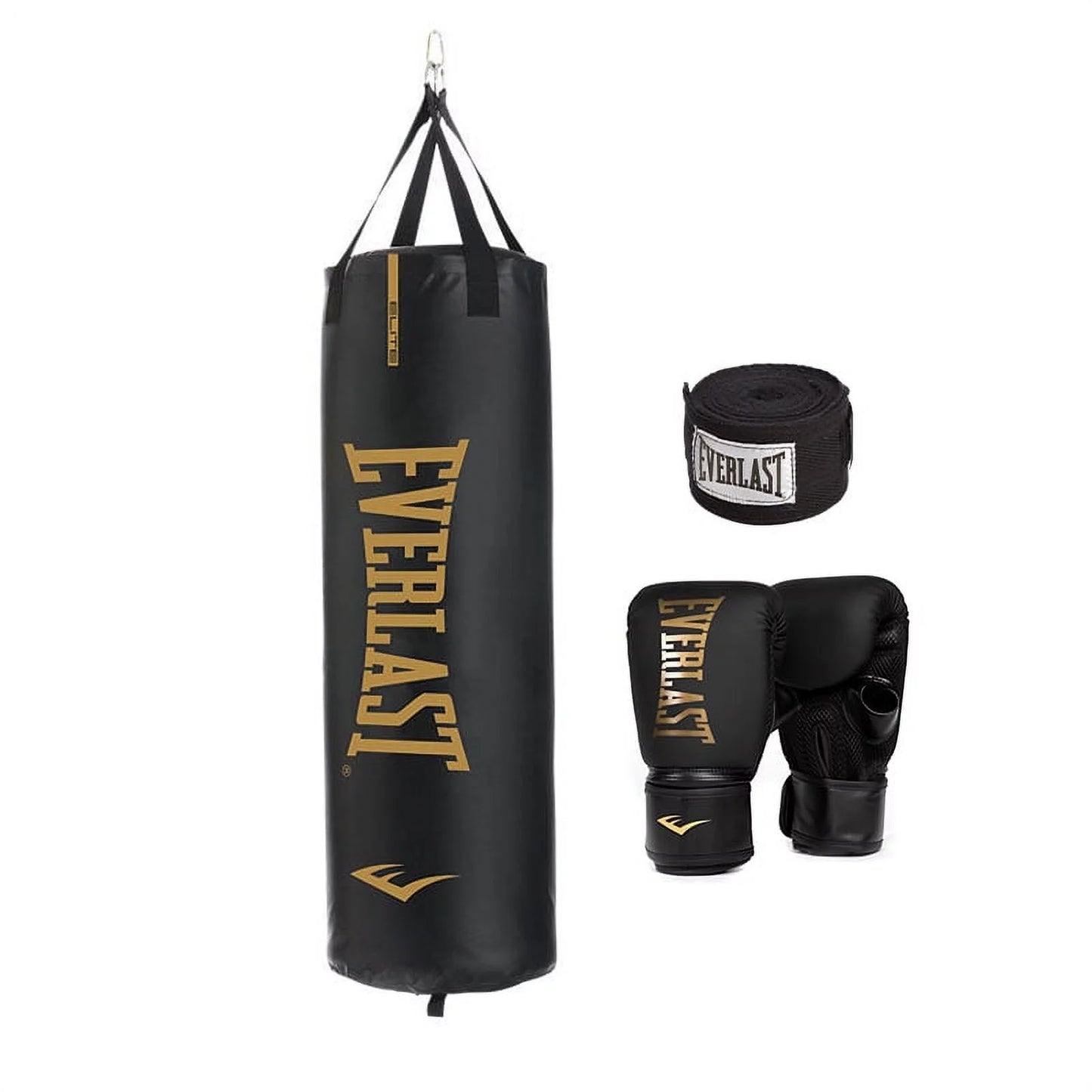 Durable Heavy Punching Bag with Hand wrap and Elite Cardio Gloves